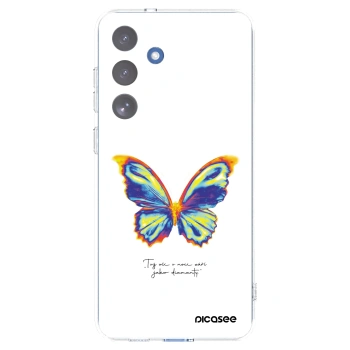 Picasee silikonski prozorni ovitek za Samsung Galaxy S25 FE 5G - Diamanty White