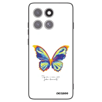 Picasee silikonski črni ovitek za Motorola Edge 60 Fusion - Diamanty White