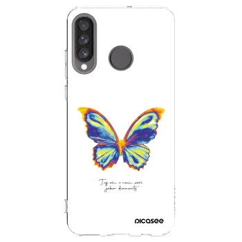 Picasee silikonski prozorni ovitek za Huawei P30 Lite - Diamanty White