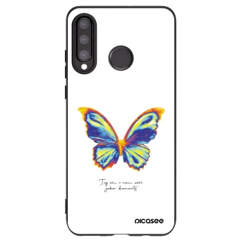 Picasee silikonski črni ovitek za Huawei P30 Lite - Diamanty White