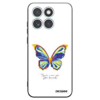 Picasee silikonski črni ovitek za Motorola Edge 70 Fusion - Diamanty White