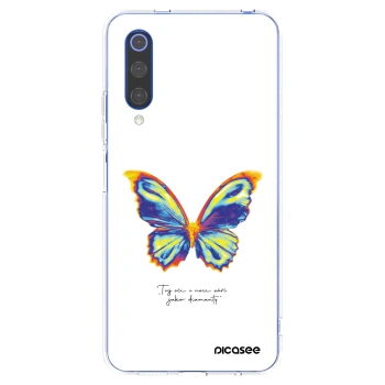 Picasee silikonski prozorni ovitek za Xiaomi Mi 9 SE - Diamanty White