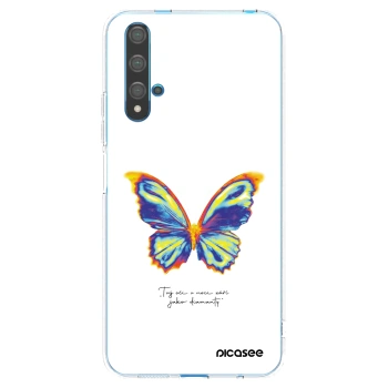 Picasee silikonski prozorni ovitek za Huawei Nova 5T - Diamanty White