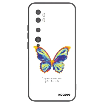 Picasee silikonski črni ovitek za Xiaomi Mi Note 10 (Pro) - Diamanty White