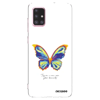 Picasee silikonski prozorni ovitek za Samsung Galaxy A71 A715F - Diamanty White