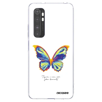 Picasee silikonski prozorni ovitek za Xiaomi Mi Note 10 Lite - Diamanty White