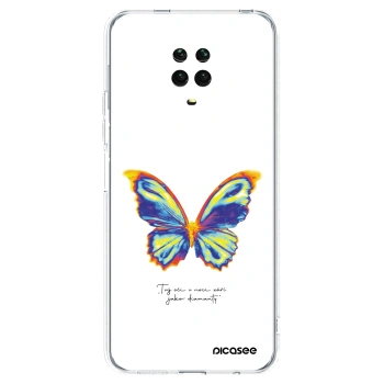 Picasee silikonski prozorni ovitek za Xiaomi Redmi Note 9S - Diamanty White