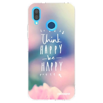 Picasee silikonski prozorni ovitek za Huawei P20 Lite - Think happy be happy