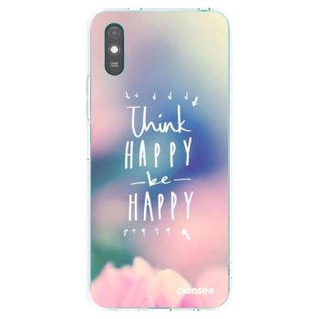 Picasee silikonski prozorni ovitek za Xiaomi Redmi 9AT - Think happy be happy
