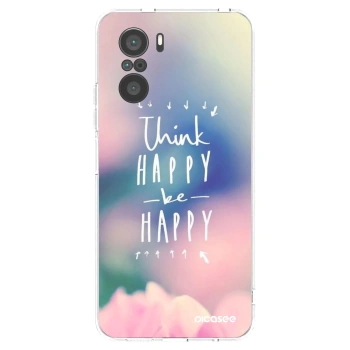Picasee silikonski prozorni ovitek za Xiaomi Poco F3 - Think happy be happy