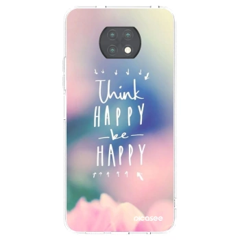Picasee silikonski prozorni ovitek za Xiaomi Redmi Note 9T - Think happy be happy