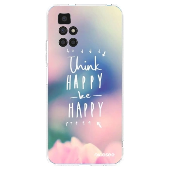 Picasee silikonski prozorni ovitek za Xiaomi Redmi 10 - Think happy be happy