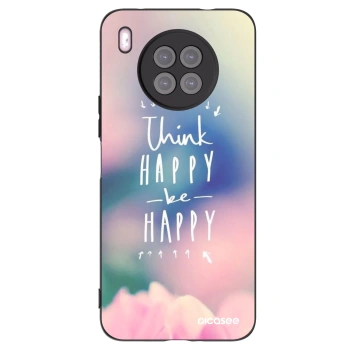 Picasee silikonski črni ovitek za Huawei Nova 8i - Think happy be happy