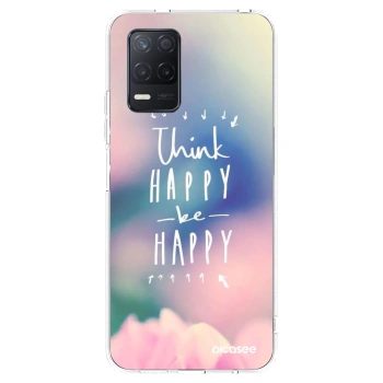 Picasee silikonski prozorni ovitek za Realme 8 5G - Think happy be happy