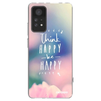 Picasee silikonski prozorni ovitek za Xiaomi Redmi Note 11 Pro - Think happy be happy