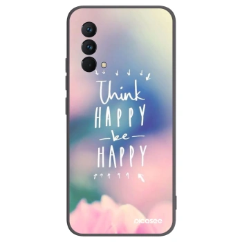 Picasee silikonski črni ovitek za Realme GT Master Edition 5G - Think happy be happy