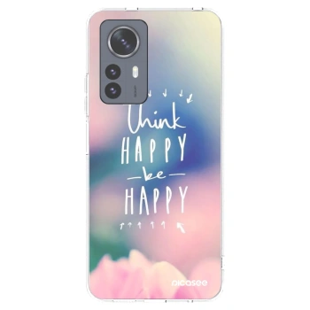 Picasee silikonski prozorni ovitek za Xiaomi 12 Pro - Think happy be happy