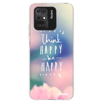 Picasee silikonski prozorni ovitek za Xiaomi Redmi 10C - Think happy be happy