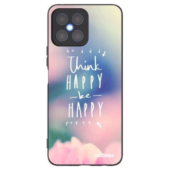 Picasee silikonski črni ovitek za Honor X8 4G - Think happy be happy