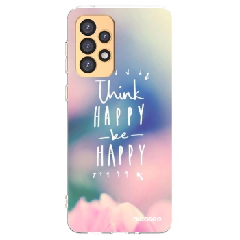 Picasee silikonski prozorni ovitek za Samsung Galaxy A33 5G A336 - Think happy be happy