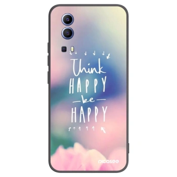 Picasee silikonski črni ovitek za Vivo Y52 5G - Think happy be happy