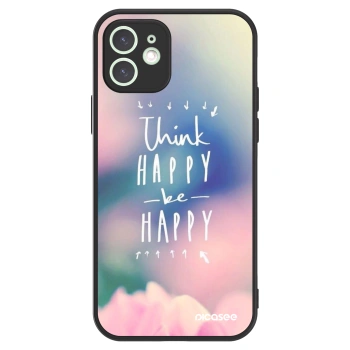 Picasee ULTIMATE CASE MagSafe za Apple iPhone 12 - Think happy be happy