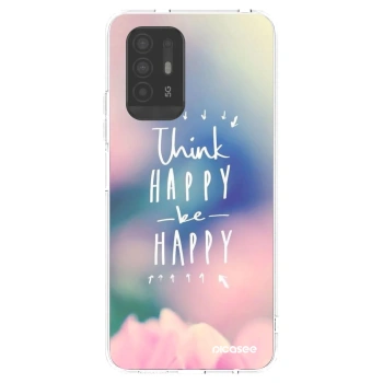 Picasee silikonski prozorni ovitek za OPPO A94 5G - Think happy be happy