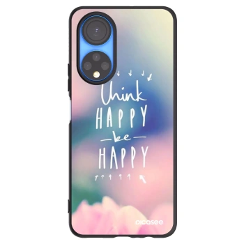 Picasee silikonski črni ovitek za Honor X7 - Think happy be happy