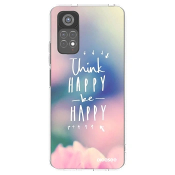 Picasee silikonski prozorni ovitek za Xiaomi Redmi Note 11S 5G - Think happy be happy