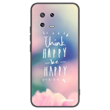 Picasee silikonski črni ovitek za Xiaomi 13 Pro - Think happy be happy