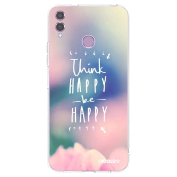 Picasee silikonski prozorni ovitek za Honor 8X - Think happy be happy