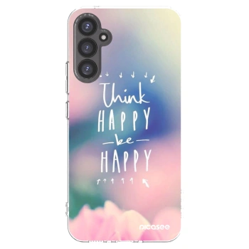 Picasee silikonski prozorni ovitek za Samsung Galaxy A34 5G A346B - Think happy be happy