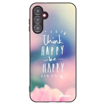 Picasee silikonski črni ovitek za Samsung Galaxy A14 5G A146P - Think happy be happy