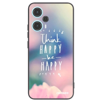Picasee silikonski črni ovitek za Xiaomi Poco F5 - Think happy be happy