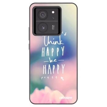 Picasee silikonski črni ovitek za Xiaomi 13T - Think happy be happy