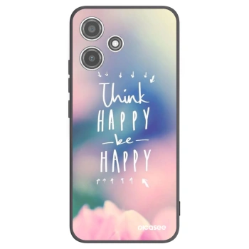 Picasee silikonski črni ovitek za Xiaomi Redmi 12 5G - Think happy be happy
