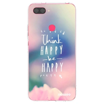 Picasee silikonski prozorni ovitek za Xiaomi Mi 8 Lite - Think happy be happy