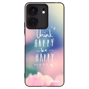 Picasee silikonski črni ovitek za Xiaomi Redmi 13C 4G - Think happy be happy