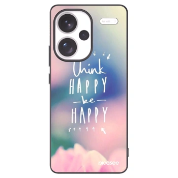 Picasee silikonski črni ovitek za Xiaomi Redmi Note 13 Pro+ 5G - Think happy be happy