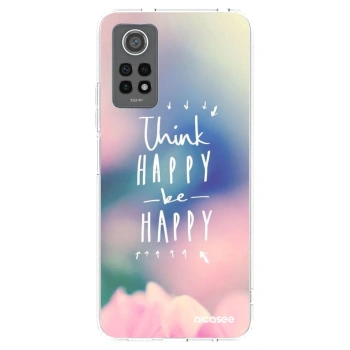 Picasee silikonski prozorni ovitek za Xiaomi Redmi Note 12 Pro 4G - Think happy be happy