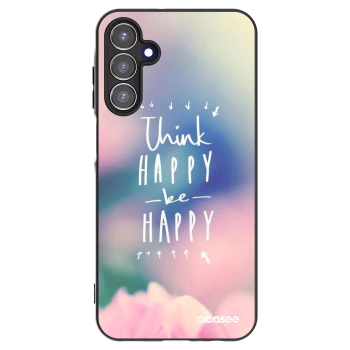 Picasee silikonski črni ovitek za Samsung Galaxy A15 A156B 5G - Think happy be happy
