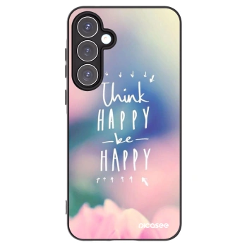 Picasee silikonski črni ovitek za Samsung Galaxy A55 5G A556B - Think happy be happy