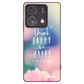 Picasee silikonski črni ovitek za Xiaomi Redmi Note 13 Pro 4G - Think happy be happy