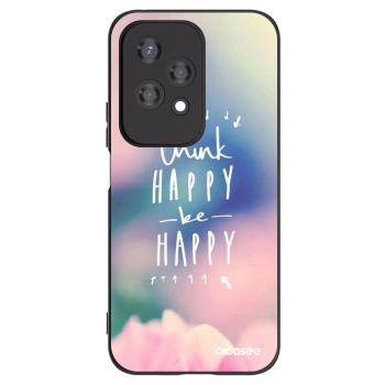 Picasee silikonski črni ovitek za Honor 200 Lite - Think happy be happy