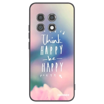 Picasee silikonski črni ovitek za OnePlus 11 5G - Think happy be happy