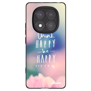 Picasee silikonski črni ovitek za Xiaomi Redmi Note 14 Pro+ 5G - Think happy be happy