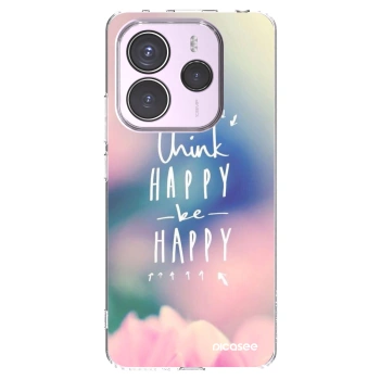 Picasee silikonski prozorni ovitek za Xiaomi Redmi Note 14 5G - Think happy be happy