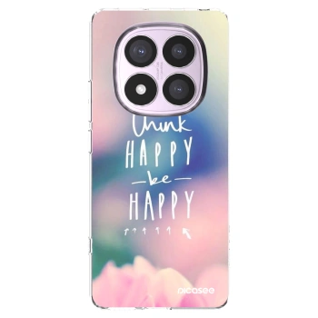Picasee silikonski prozorni ovitek za Xiaomi Redmi Note 14 Pro 4G - Think happy be happy
