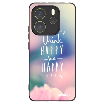Picasee silikonski črni ovitek za Xiaomi Redmi Note 14 4G - Think happy be happy
