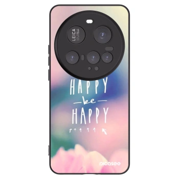 Picasee silikonski črni ovitek za Xiaomi 15 Ultra - Think happy be happy